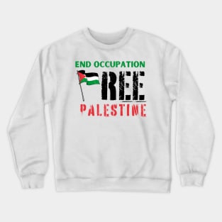 Free Palestine Crewneck Sweatshirt